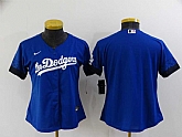 Women Dodgers Blank Royal 2021 City Connect Cool Base Jersey,baseball caps,new era cap wholesale,wholesale hats